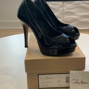 Cole Haan Peep toe platform pump Nike air technology